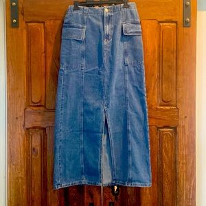Denim Maxi Cargo Size Small